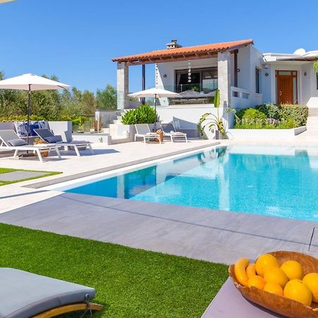 Villa Ampelaki - Premium Villa With Heated Pool Kounoupidhianá 外观 照片
