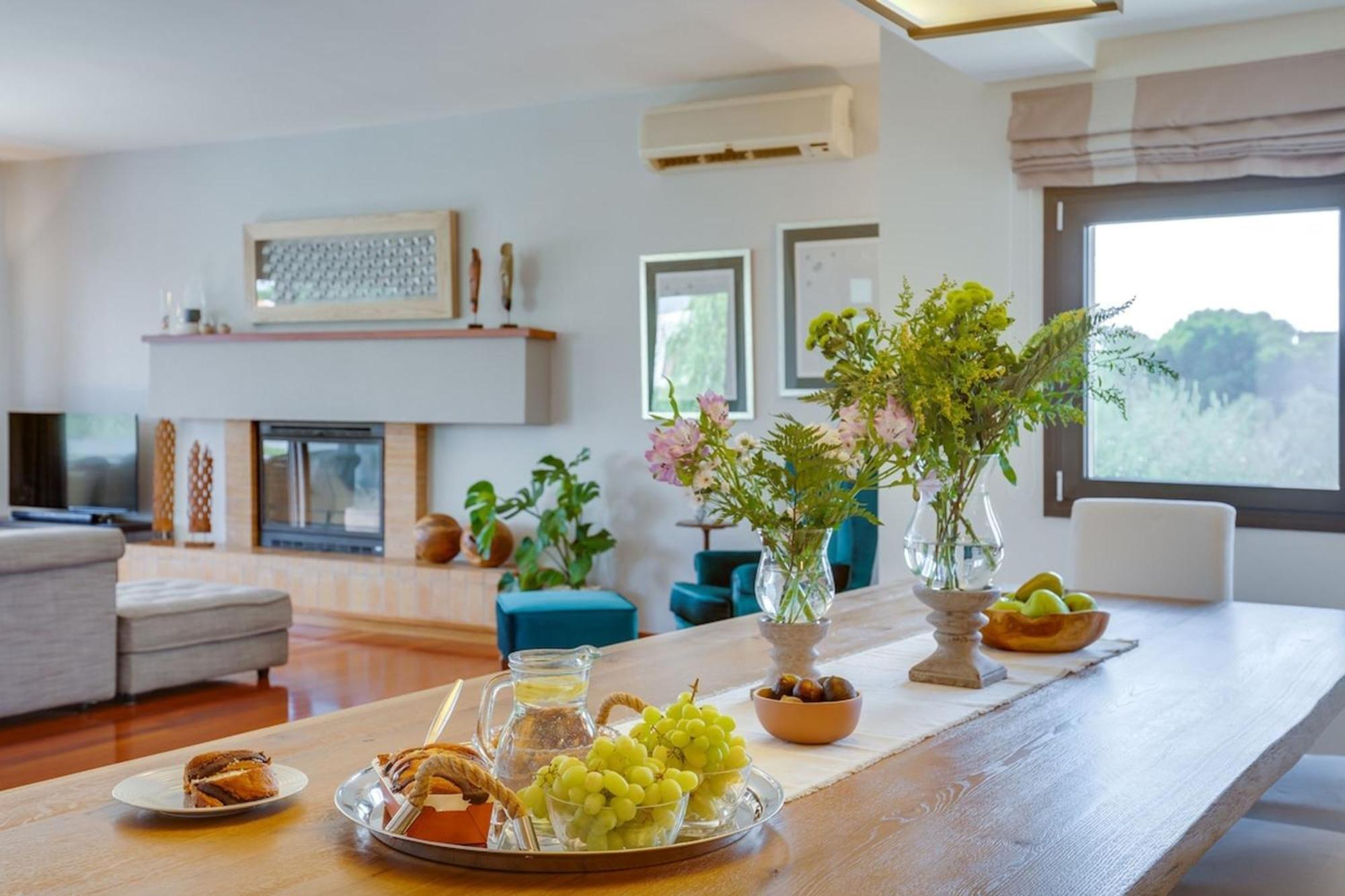 Villa Ampelaki - Premium Villa With Heated Pool Kounoupidhianá 外观 照片