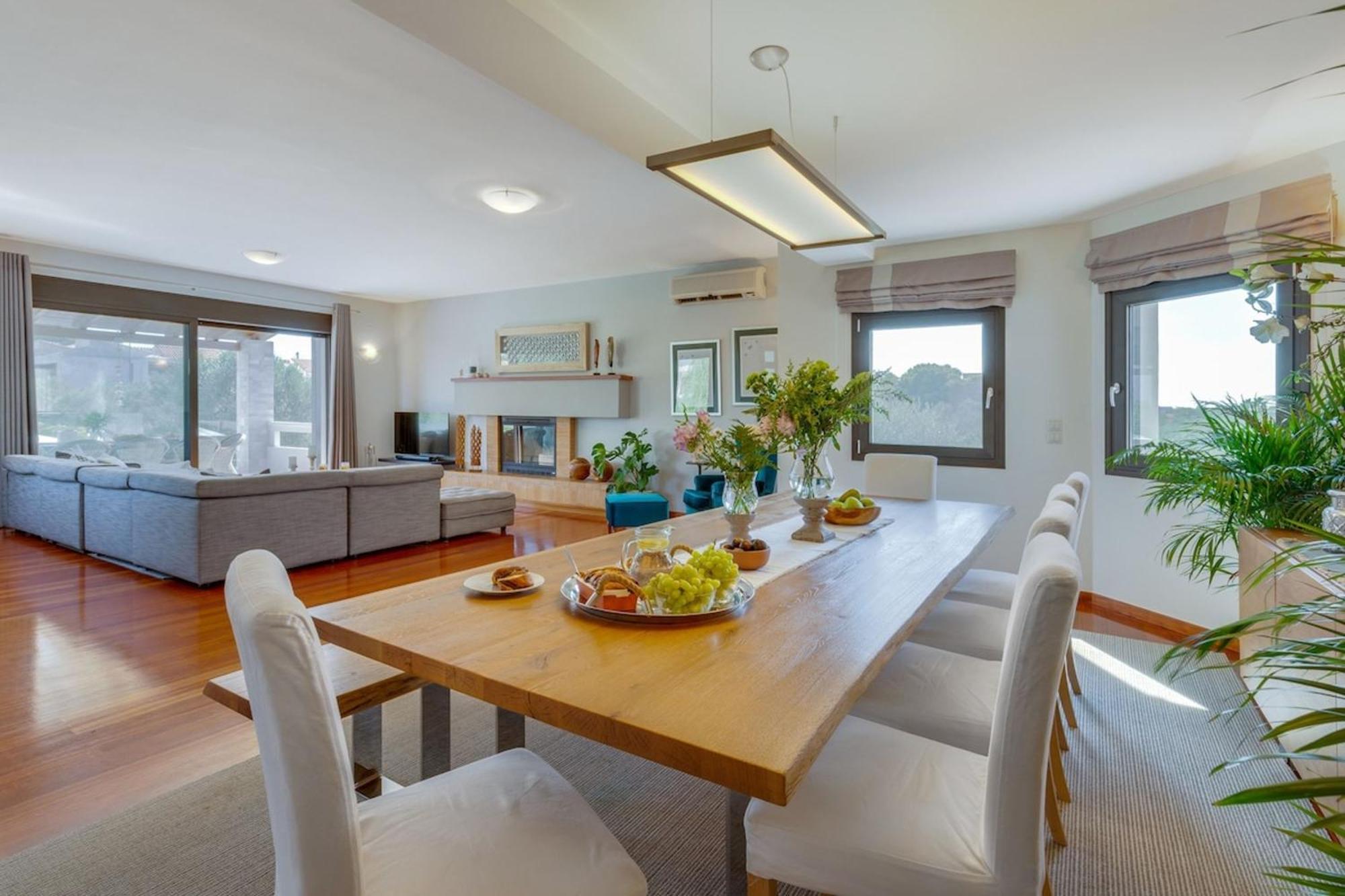 Villa Ampelaki - Premium Villa With Heated Pool Kounoupidhianá 外观 照片