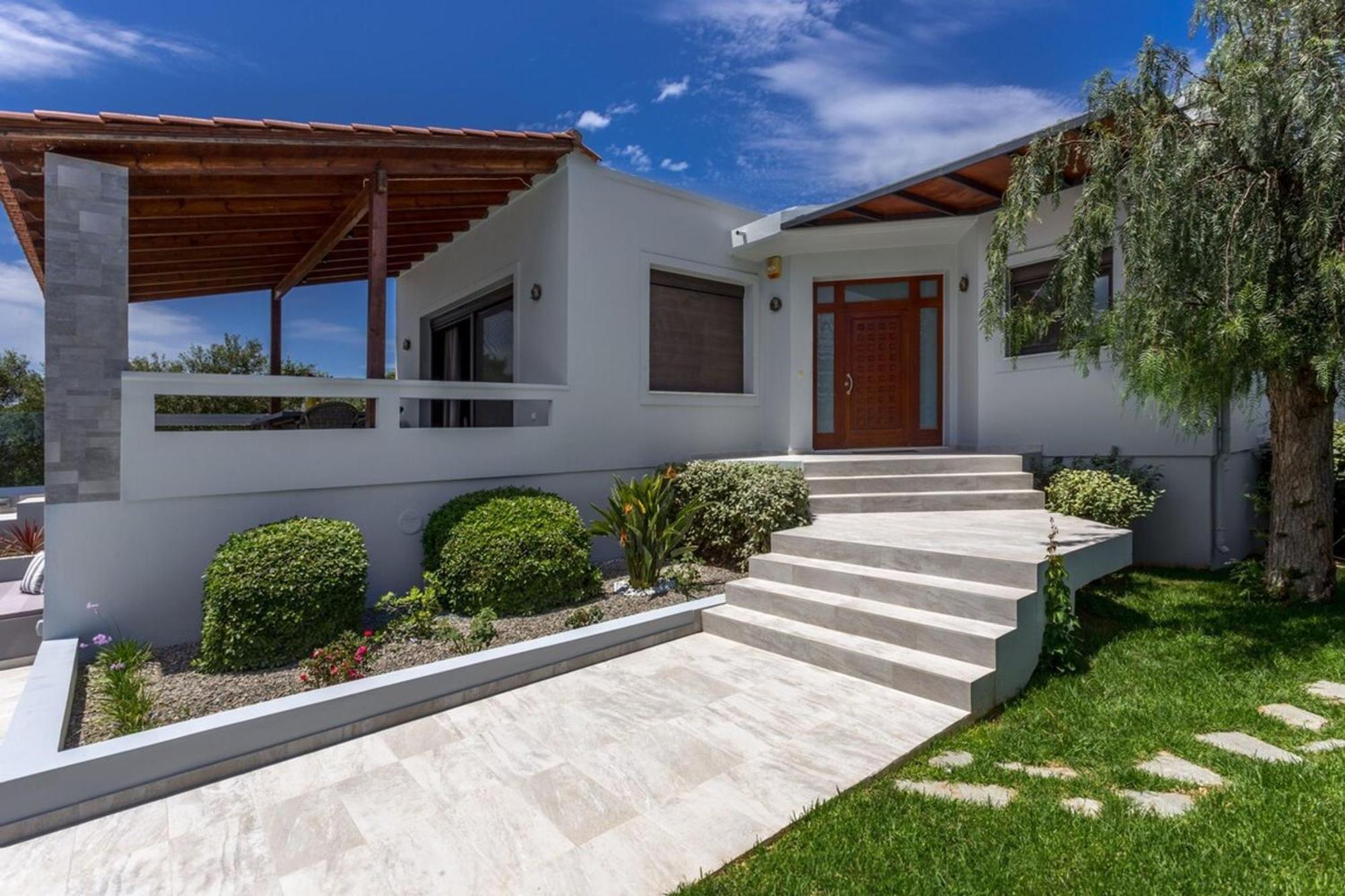 Villa Ampelaki - Premium Villa With Heated Pool Kounoupidhianá 外观 照片