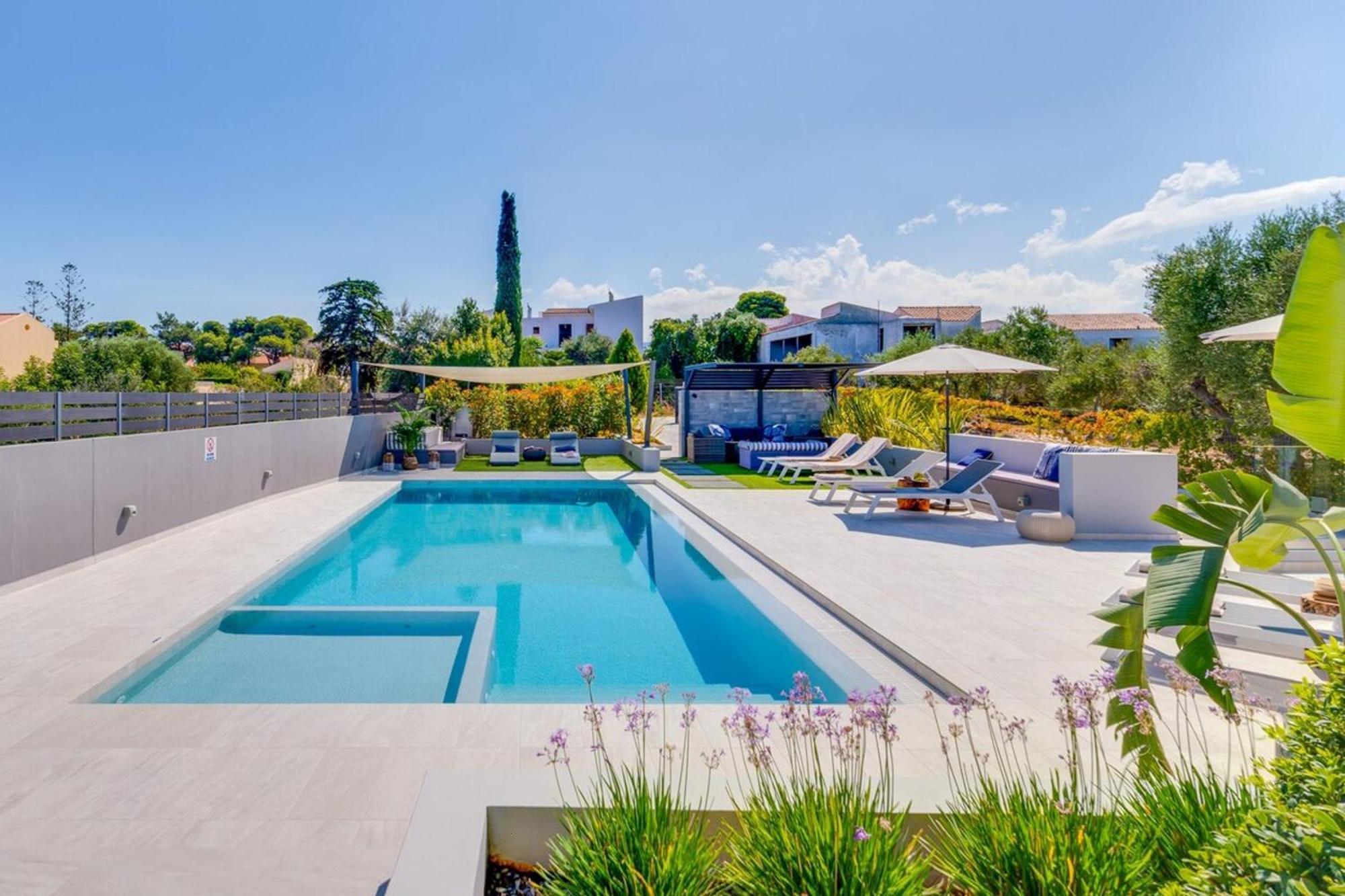 Villa Ampelaki - Premium Villa With Heated Pool Kounoupidhianá 外观 照片