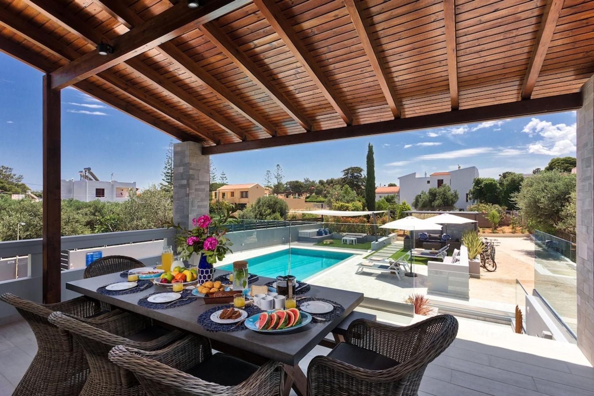 Villa Ampelaki - Premium Villa With Heated Pool Kounoupidhianá 外观 照片