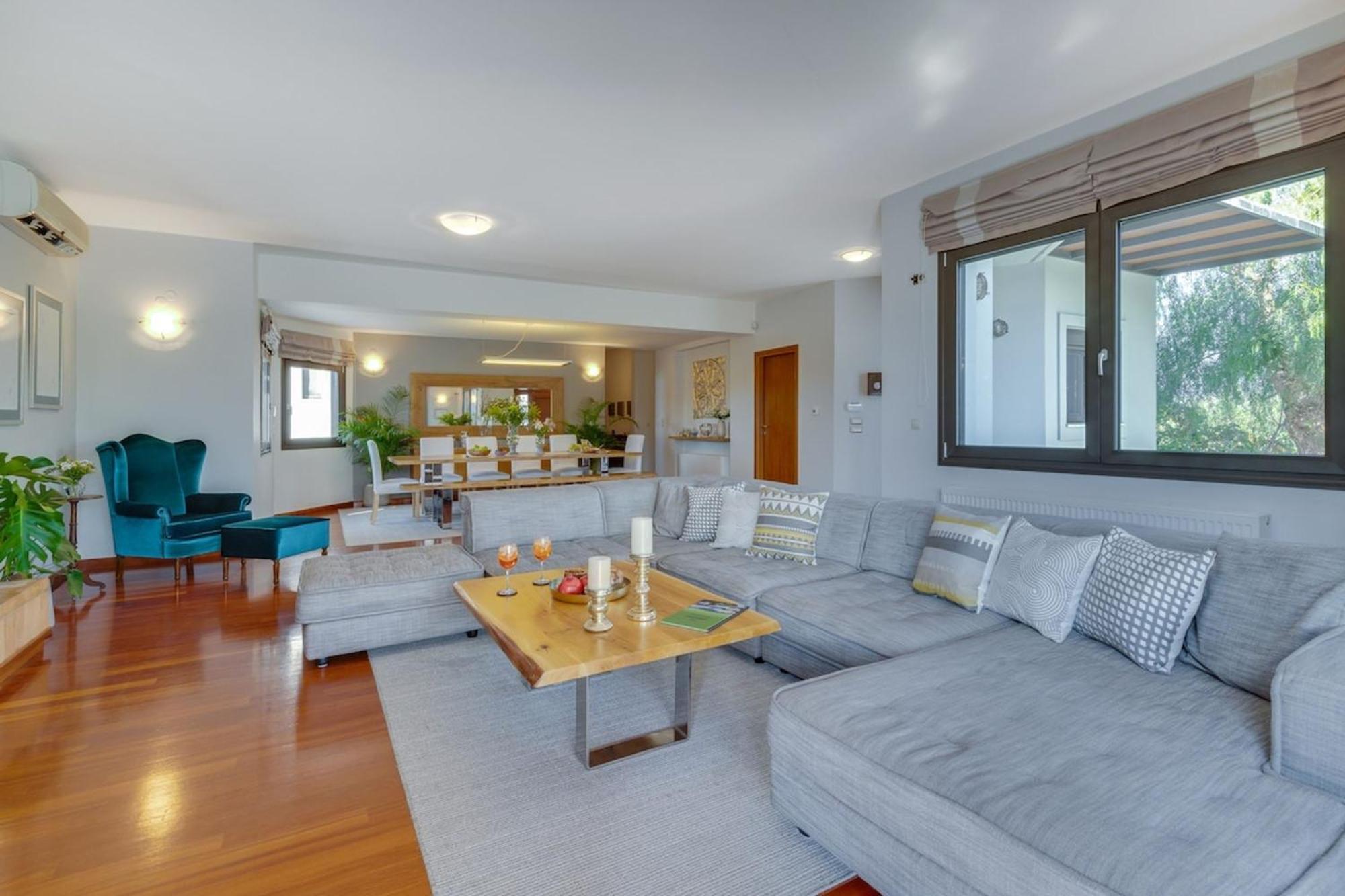 Villa Ampelaki - Premium Villa With Heated Pool Kounoupidhianá 外观 照片